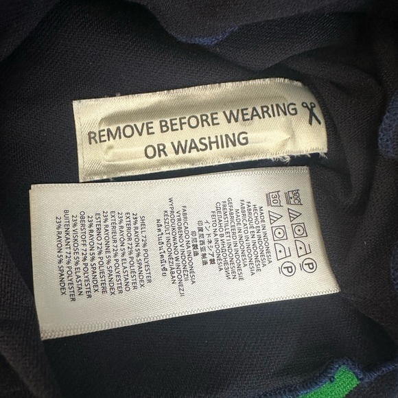 Michael - Michael Kors Striped Navy/Green Stretch Dress Sleeveless/SIZE- XS - Picture 6 of 11